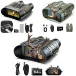 4K Full Color Night Vision Goggles 112MP Infrared Digital Binoculars 12X18X Zoom