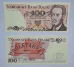 1988 - Narodowy Bank Polski, Poland - 100 (Sto) Polish Zlotych PLN Banknote UNC