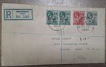 Montserrat 1918 Registered Cover to US, 2x 1/2d War Tax plus 1d, 2d definitives