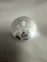 1992 & 1995 proof Hungary 200 Forint silver .500  coin immaculate condition.