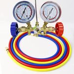 Refrigerant Manifold Gauge Set Hose and Hook Convenient R12 R22 R404A R134A