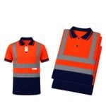 Hi Vis Reflective Polo T-Shirts – Short Sleeve Safety Workwear PPE MultiPacks