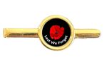 Lest We Forget Poppy Gold Plated Tie Bar in Bag