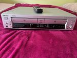 Sony RCD-W100 Dual Deck CD Recorder 2-Disc Silver with Remote