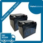 Pair of 12V Xplorer 45AH Mobility Scooter Batteries XP12-45