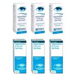 Hypromellose 0.3% Eye Drops For Dry Eyes 10ml - 6 pack - Brand May Vary