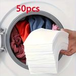 50pcs Colour Catcher Sheets Dye Trapping Anti Color Run Laundry Mixed Wash