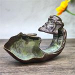 Japanese Collect Old Ancient bronze Exquisite Bodhidharma