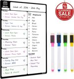 Whiteboard Dry Erase Magnetic Fridge Magnet Memo Planner Kitchen Notice Board A3