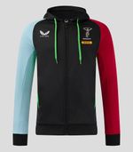 Men's Harlequins Rugby Hoodie Castore Players Zip Up Hoodie - New