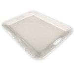 Rustic Melamine Tray Cream 46 x 35 cm (18 x 14 in) Large Serving