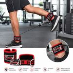 FARABI Gym Ankle Straps Padded Cable Machine Attachments Leg Workout Kickbacks