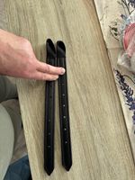 Black Leather Replacement Quick Fit Girth Straps