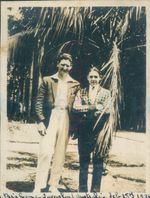1926 Chefalo on tour Brisbane Australia 4x3" Orig photo Chefalo magician grp
