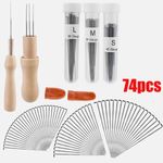 74 PCS Wool Felting Needles Tools Set for Beginners Needle Felting Supplies Kit