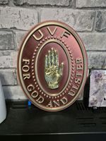 Ulster Volunteer Force Oval Crest 3d Printed Plaque