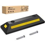 Nilight Rubber Parking Curb Wheel Stop for Garage Driveway - 1 Pack