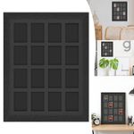 16-Grid Trading Card Display Frame Holder For Magnetic Card Sleeves 35pt-180pt