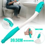 Toilet Auxiliary Tool With Long Handle Soft End Ergonomic Design For The Elderly