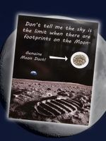 Moon Dust Card With GENUINE LUNAR METEORITE DUST on! (A5 size)