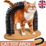 Cat Self-Grooming Arch Toy | Massage & Rubbing Brush for Feline Pampering