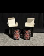 The Macallan whisky Shot Style Glasses / Candle holders  ,Pair Brand New Box