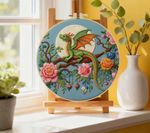 Embroidery Kit - The Tree Dragon Full Embroidery Kit 20cm with hoop