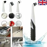 4 In 1 Sonic Scrubber Cleaning Brush Household Cleaner Brush With 4 Brush Heads