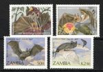 1989 Zambia Sc #466-9 - Species of Indigenous Bats . MNH postage stamps Cv$4.55