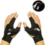 Finger Gloves with LED Light Flashlight Tools Outdoor Gear Rescue Torch
