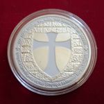 *Challange Coin-Medallion-Medal *  *KNIGHTS TEMPLAR *Crusades shield* kt5 slv