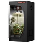 2026 Spider Farmer Grow Tent Kits 60x60CM+SF1000D LED Grow Light+Inline fan Kits