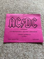 AC/DC Bon Scott ticket Mayfair Suite Birmingham 31/10/77 #0778 Let There Be Rock