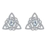 2026 Fine 925 Sterling Silver Stud Earrings AAA CZ Love Knot For Women Jewelry