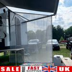 Camping Trailer Awning Screenshade Block UV 9'X7' Mesh Sunscreen Motorhome