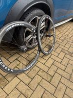 cane creek carbon wheels black rim brake with vittoria corsa tyres