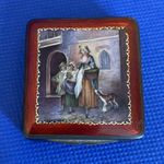 Brass Guilloche Enamel Box - 4cm - Francis Wheatley Cries of London - Free Post