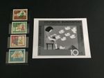 FRG PHOTO ESSAY 1965 485 FAIRY TALE GRIMM DESIGN RARE!! PIGEON PIGEON e2090