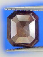 2.14TCW CHOCOLATE BROWN COLOR EMERALD SHAPE FULL CUT FANCY COLOR NATURAL DIAMOND