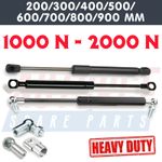 UNIVERSAL HEAVY DUTY GAS STRUTS 200MM - 1000MM MULTI PURPOSE 1000 (N) - 2000 (N)