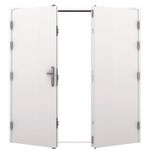 External Double Security Doors | Steel Frame Building | Insulated | Industrial