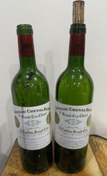 Chateau Cheval Blanc 2000 Vintage Empty Wine Bottle (set of 2 bottle)