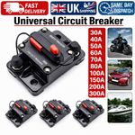 30-300Amp Waterproof Car Circuit Breaker Fuse Reset for Boat Auto DC 12V-48V UK
