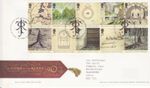 GB Stamps First Day Cover 50th anniv Lord of the Rings, Tolkien, Tree SHS 2004