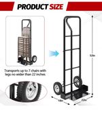 Heavy Duty Stacking Chair Dolly Banquet Chair Dolly Cart Holds 7 Chairs Open Box