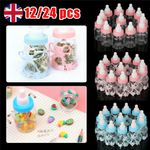 12/24X Fillable Bottles Candy Box Baby Shower Baptism Party Favour Christening