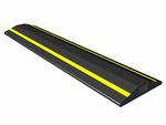 Durable Floor Cable Protector cover  w/ High-Vis Yellow Strips & 15x8mm Channel