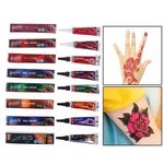 2X Halal Arab Indian Henna Paste Polish, Mehndi Colour Muslim Nail Polish Tattoo