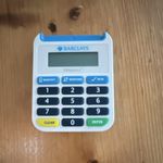 Barclays PINsentry Pin Pad Card Reader Keypad Blue/White Model PINSentry