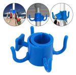 1pc Beach Umbrella Hanging Hook 4 Prong Plastic Organizer For Towels Hats Cloth